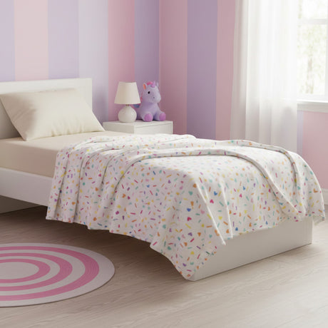 Couverture - Coeurs Confettis-Textile City inc-TCI-16879-CLÉMENT