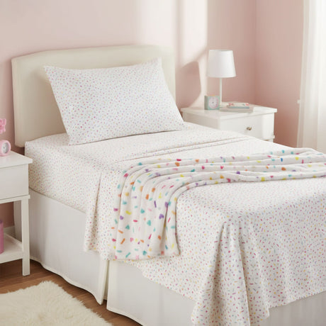 Couverture - Coeurs Confettis-Textile City inc-TCI-16879-CLÉMENT