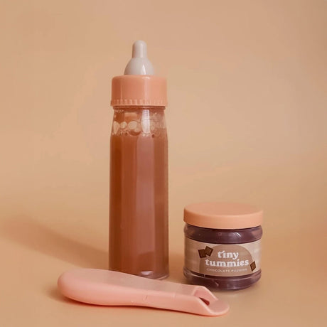 Ensemble pour Poupée Bouteille de Lait et Purée Chocolat-Tiny Harlow-TIH-CHOCOLATEBOX-CLÉMENT
