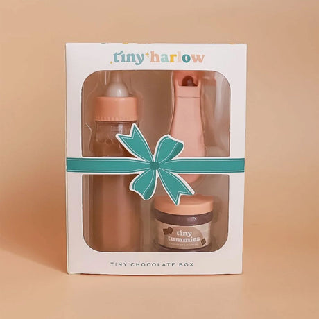 Ensemble pour Poupée Bouteille de Lait et Purée Chocolat-Tiny Harlow-TIH-CHOCOLATEBOX-CLÉMENT