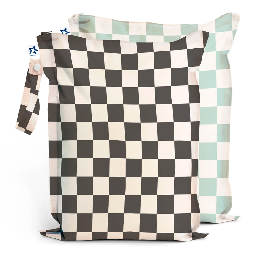 Sacs Imperméables (2) - Damier Sauge / Noir-Tiny Twinkle-TIN-TT312-CLÉMENT