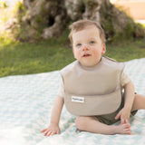 Bavoir Imperméable (2) - Bleu / Taupe-Tiny Twinkle-TIN-TT710-CLÉMENT