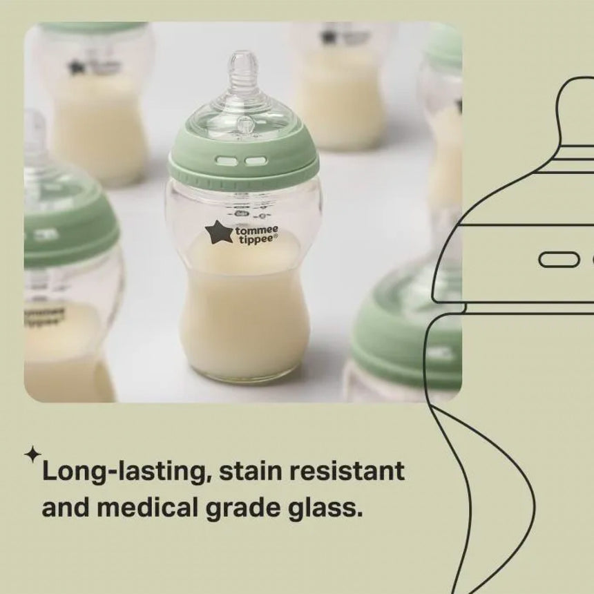 Biberons en Verre 3en1 (3) 9oz-Tommee Tippee-TMT-549508-CLÉMENT
