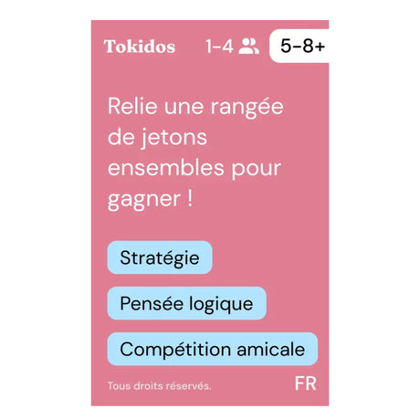 Jeu Aligne 4 (Français)-Tokidos-TOK-PC-005-FR-CLÉMENT