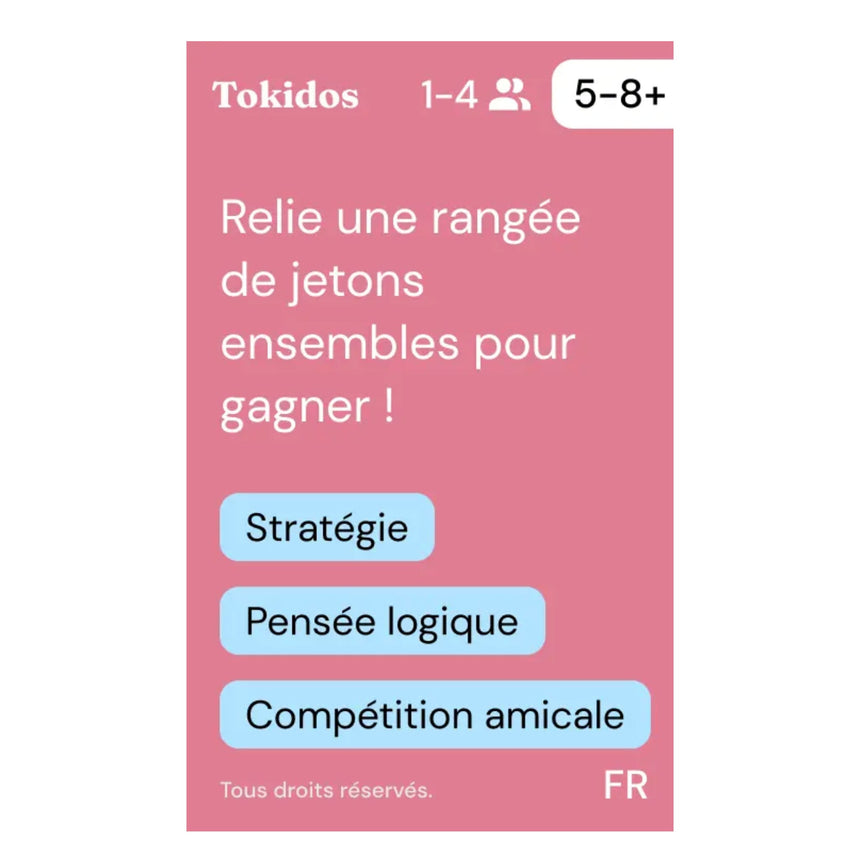 Jeu Aligne 4 (Français)-Tokidos-TOK-PC-005-FR-CLÉMENT