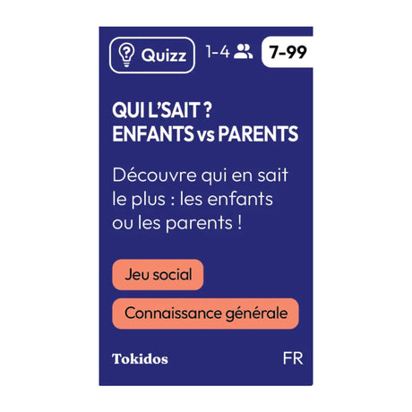 Jeu Qui L'sait? Enfants Vs Parents-Tokidos-TOK-PC-033-FR-CLÉMENT