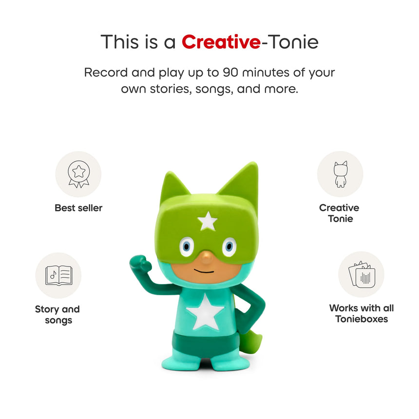 Creative Tonie - Superhéro Turquoise Tonie Figurine (Français)-Tonies-TON-10000878-34-CLÉMENT