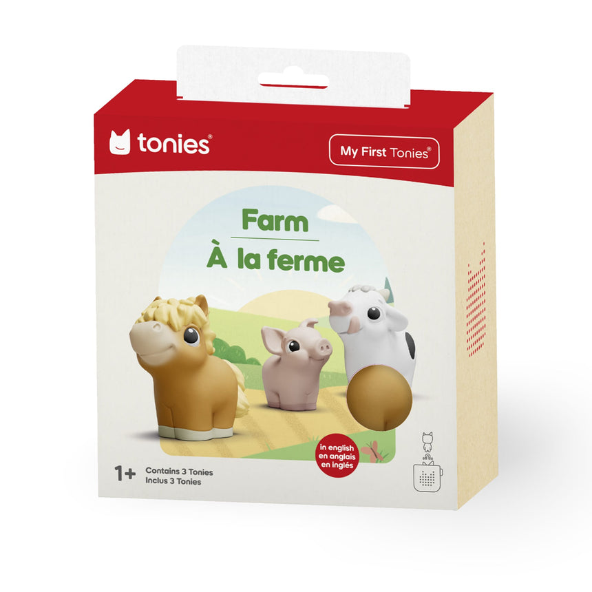 My First Tonies: Ferme - Vache, Cochon et Cheval Ensemble de 3 (Anglais)-Tonies-TON-11003560-CLÉMENT