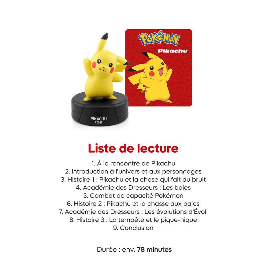 Ensemble de Départ Toniebox 2 Pokemon - Pikachu (Français)-Tonies-TON-11005626-CLÉMENT