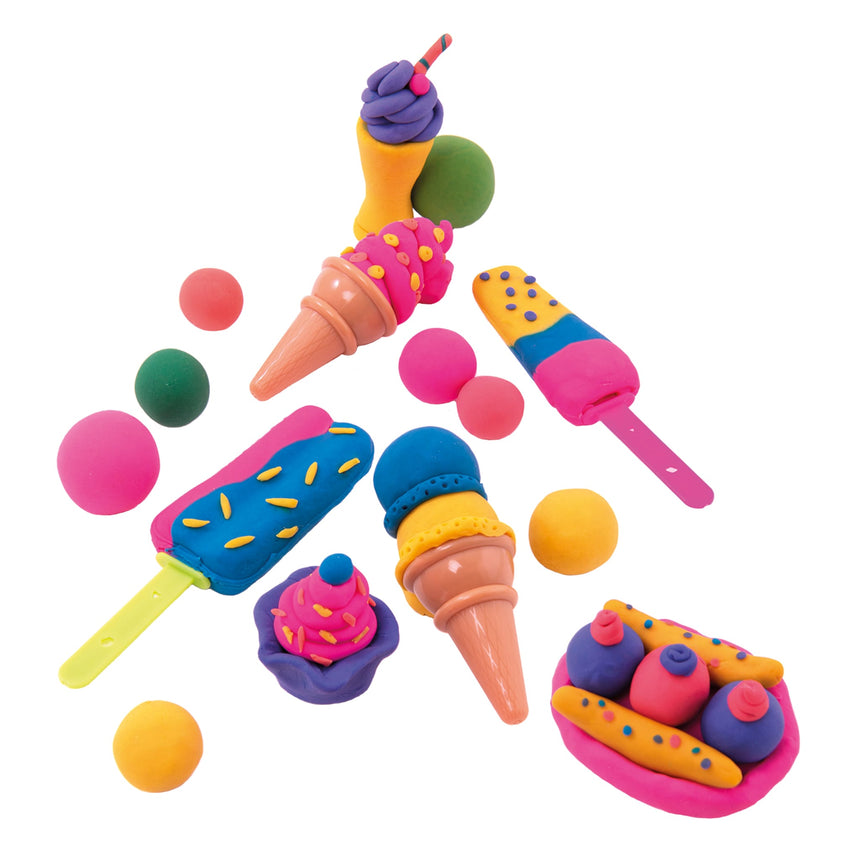 Trio Pâtes à Modeler - Sucettes Glacés-Tutti Frutti-TUF-BJTT14700-CLÉMENT