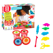 Ensemble Pâtes à Modeler - Dinosaures-Tutti Frutti-TUF-BJTT14815-CLÉMENT