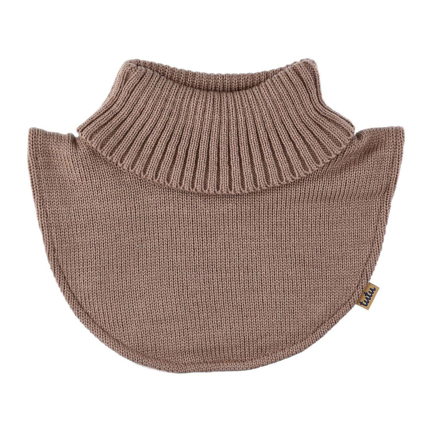 Plastron Tricot Merinos 0-6ans-Tutu-Taupe-1-3-TUU-3-007300-CLÉMENT