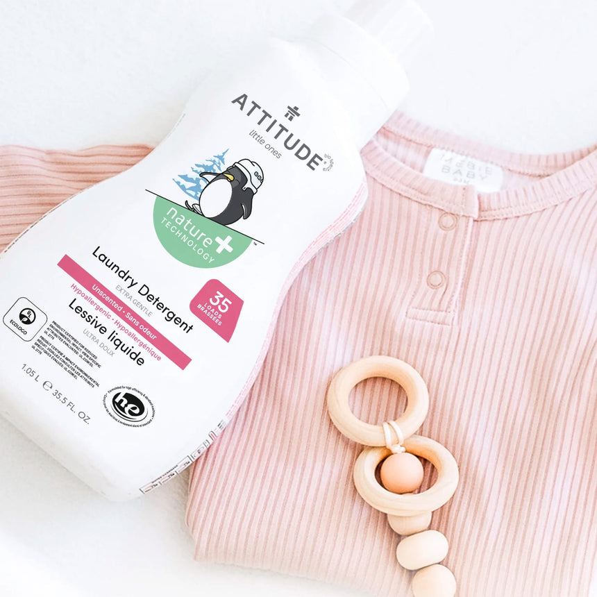 Détergent à lessive pour bébé Non Parfumé 35 brassées 1,04 L-Attitude-UDE-12033-CLÉMENT