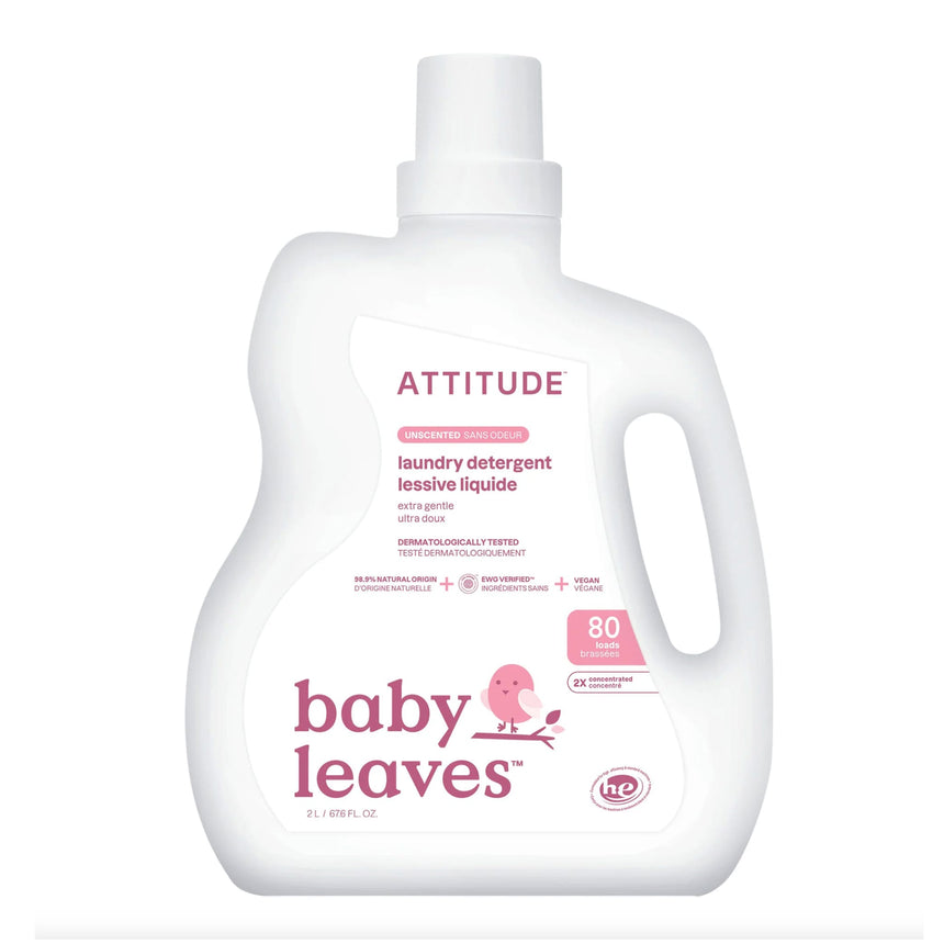 Lessive pour bébé non parfumée 80 brassées 2L-Attitude-UDE-12083-CLÉMENT