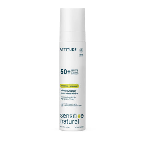 Spray Solaire Visage et Corps - Peau Sensible FPS 50-Attitude-UDE-16534-CLÉMENT
