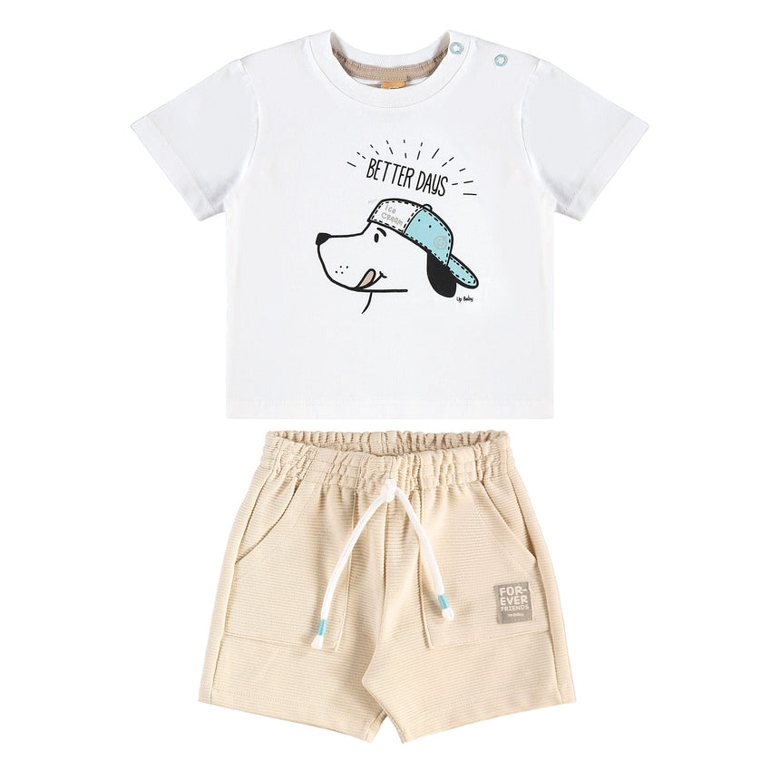 Ensemble Deux Pièces Better Days 3-24mois-Up Baby-Blanc-3-6 m-UPB-46420-000101-CLÉMENT