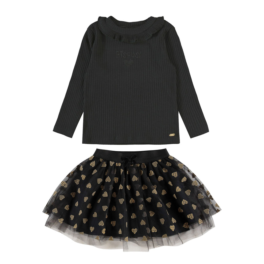 Ensemble Jupe Tulle Coeur 2-8ans-Up Baby-Noir-2-UPB-46609-008910-CLÉMENT