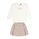 Ensemble Deux Pièces Jupe Tweed 2-8ans-Up Baby-Ivoire-2-UPB-46615-000106-CLÉMENT