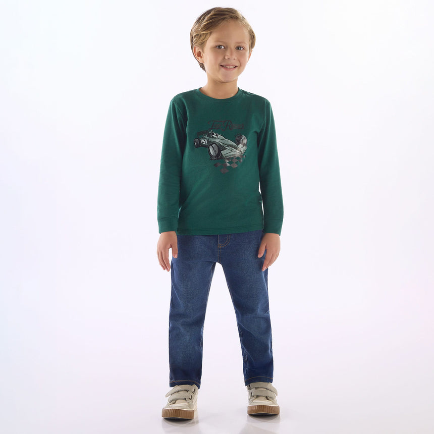 T-shirt Manches Longue Voiture 2-8ans-Up Baby-UPB-46644-185616-CLÉMENT