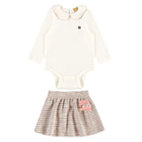 Ensemble Deux Pièces Tweed 3-24mois-Up Baby-Ivoire-3-6 m-UPB-46710-000106-CLÉMENT