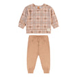 Ensemble Deux Pièces Carreaux 3-24mois-Up Baby-Beige-3-6 m-UPB-46727-SB0621-CLÉMENT