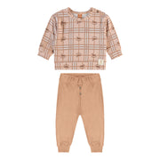 Ensemble Deux Pièces Carreaux 3-24mois-Up Baby-Beige-3-6 m-UPB-46727-SB0621-CLÉMENT