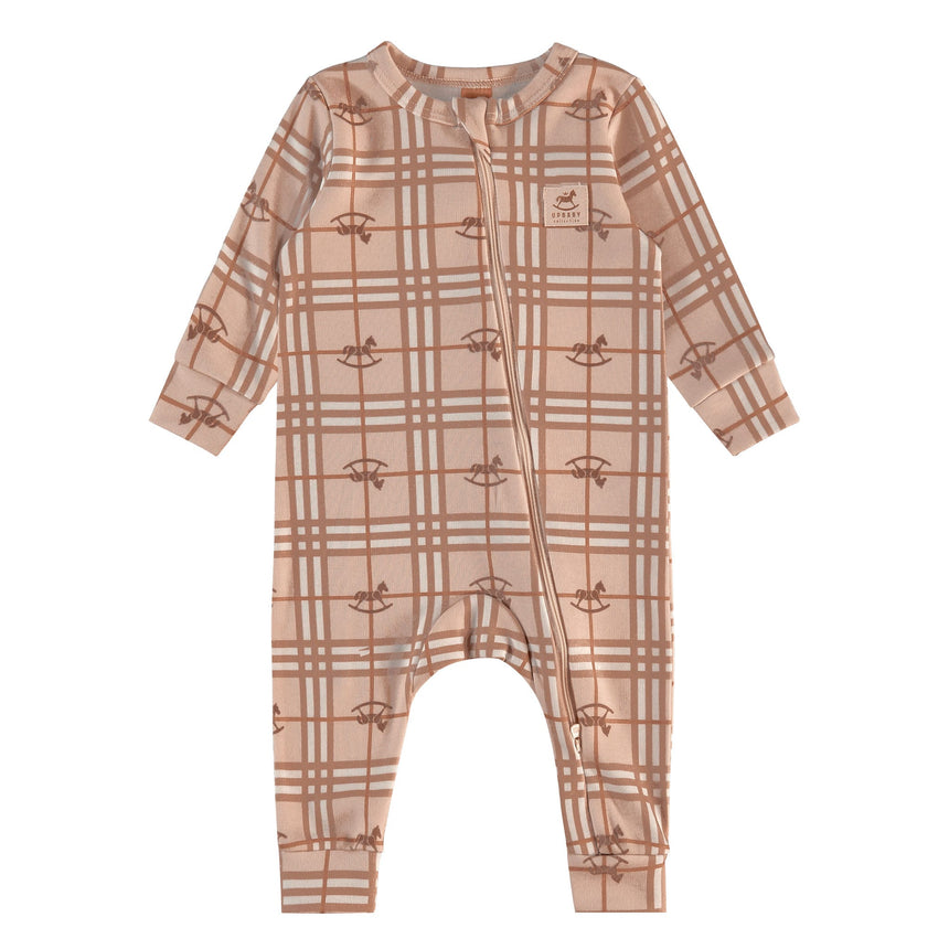 Combinaison Carreaux 3-18mois-Up Baby-Beige-3-6 m-UPB-46728-SB0621-CLÉMENT