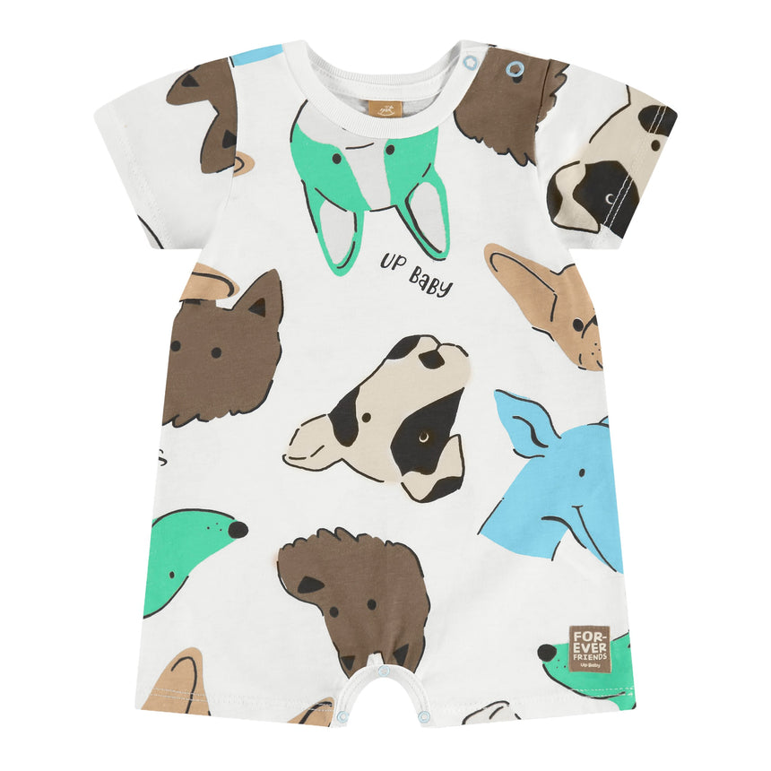 Combinaison Chien Blanc 3-18mois-Up Baby-Blanc-3-6 m-UPB-46850-AB2378-CLÉMENT
