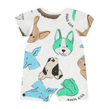 Combinaison Chien Blanc 3-18mois-Up Baby-UPB-46850-AB2378-CLÉMENT