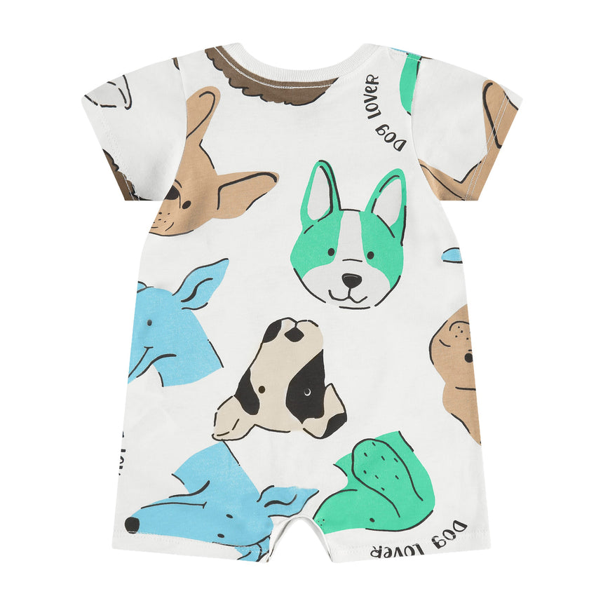 Combinaison Chien Blanc 3-18mois-Up Baby-UPB-46850-AB2378-CLÉMENT
