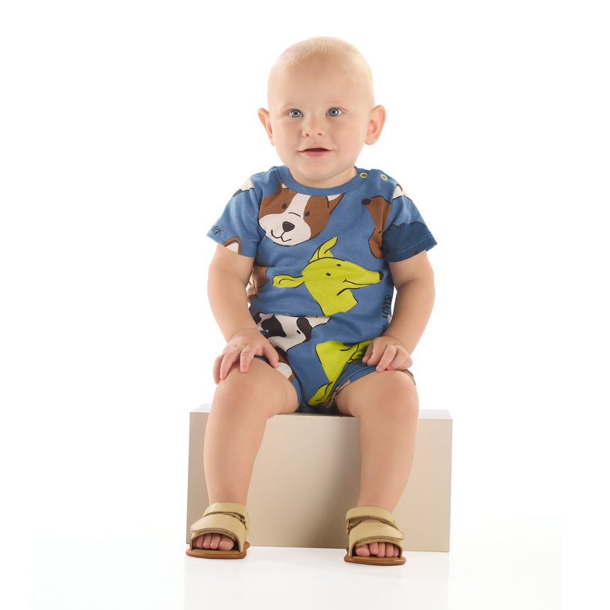 Combinaison Chien Bleue 3-18mois-Up Baby-UPB-46850-AB2379-CLÉMENT