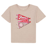 T-shirt Team Awesome 4-6x-Under Armour-Rose-4-UR2-25UAFJA00R-CLÉMENT