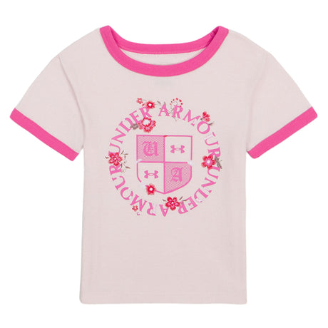 T-shirt Crest 4-6x-Under Armour-Rose-4-UR2-25UAFJA03R-CLÉMENT