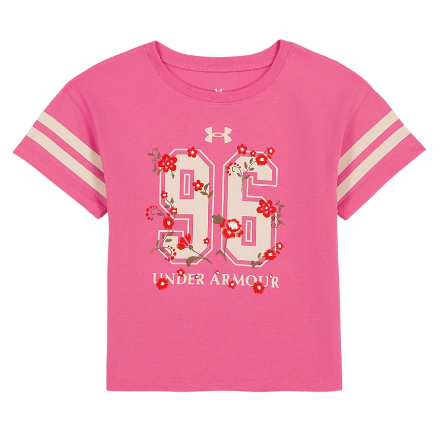 T-shirt Floral Varsity 4-6x-Under Armour-Fuchsia-4-UR2-25UAFJA04R-CLÉMENT