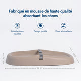 Matelas à langer facile à nettoyer - Taupe-Upseat-UPS-805-CLÉMENT
