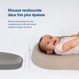 Matelas à langer facile à nettoyer - Taupe-Upseat-UPS-805-CLÉMENT