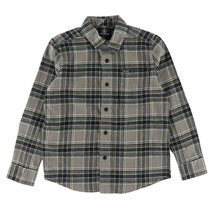 Chemise Carreaux Caden 7-16ans-Volcom-Charcoal-S-VOL-C0532602-CLÉMENT