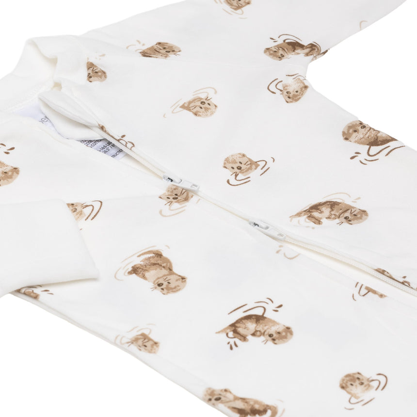 Pyjama Bambou Loutres 0-18mois-Perlimpinpin-VPE-BB34601-LOUT-CLÉMENT
