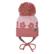 Tuque Tricot Fleurs 0-24mois-Perlimpinpin-Rose-0-6 m-VPE-TH1525A-1-CLÉMENT
