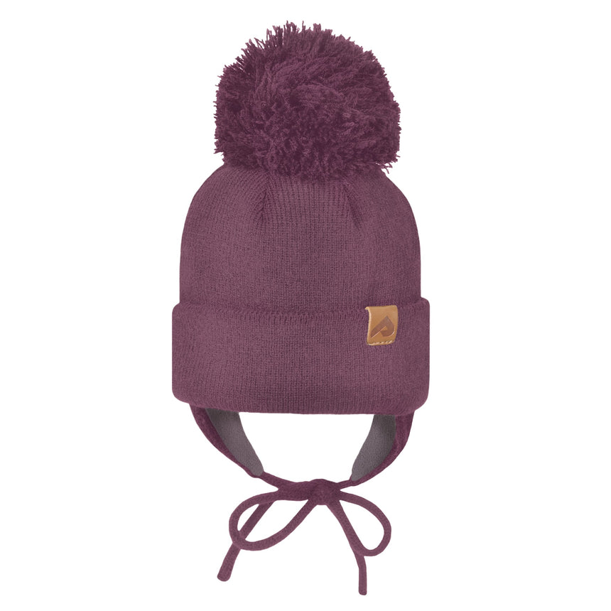 Tuque Pompon Détachable 2-12ans-Perlimpinpin-Prune-L-VPE-TH1526E-2-CLÉMENT