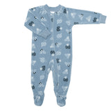 Pyjama Velours Polaire 0-24mois-Perlimpinpin-Gris-Nouveau-né-VPE-VL601-POL-CLÉMENT
