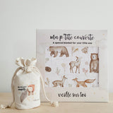 Petite Couverture Minky - Animaux de la Forêt-Veille sur Toi-VST-VSTCVBOISE-CLÉMENT