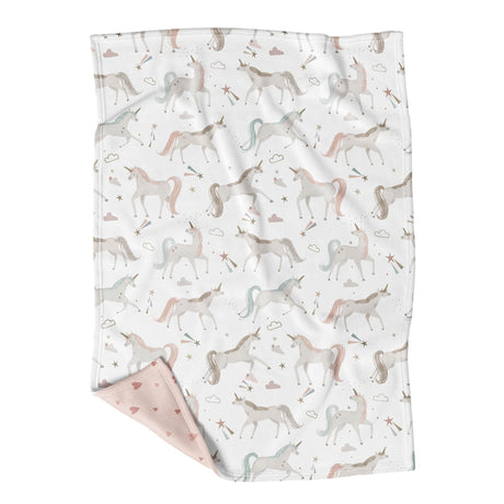 Petite Couverture Minky - Les rêves de Licornes-Veille sur Toi-VST-VSTCVCELESTE-CLÉMENT