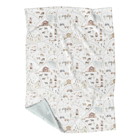 Petite Couverture Minky - Ferme Gédéon-Veille sur Toi-VST-VSTCVGEDEON-CLÉMENT