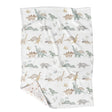 Petite Couverture Minky - Jurassique-Veille sur Toi-VST-VSTJURASSIQU-CLÉMENT