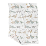 Petite Couverture Minky - Jurassique-Veille sur Toi-VST-VSTJURASSIQU-CLÉMENT