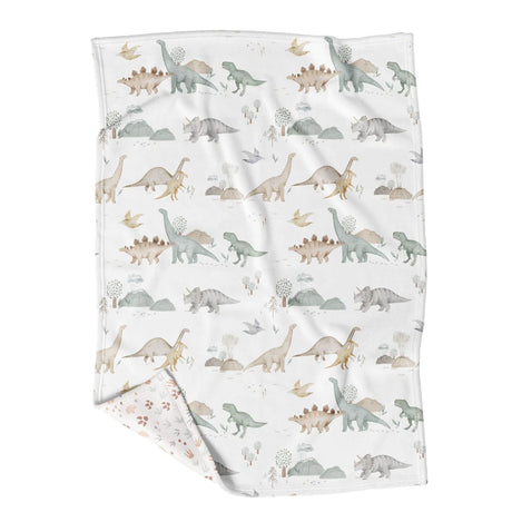 Petite Couverture Minky - Jurassique-Veille sur Toi-VST-VSTJURASSIQU-CLÉMENT