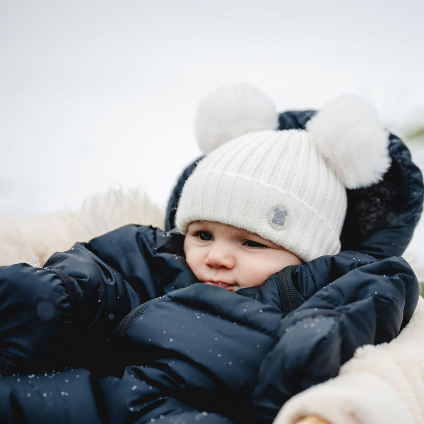 Tuque Double Pompon Nouveau-Né-Calikids-CAL-W2209-CLÉMENT