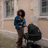 Sac à Langer Banane Avec Bandoulière Armelle - Noir-Baby on board-YND-BOB-2201-CLÉMENT