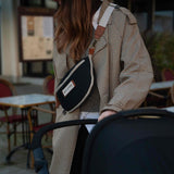 Sac à Langer Banane Avec Bandoulière Armelle - Noir-Baby on board-YND-BOB-2201-CLÉMENT